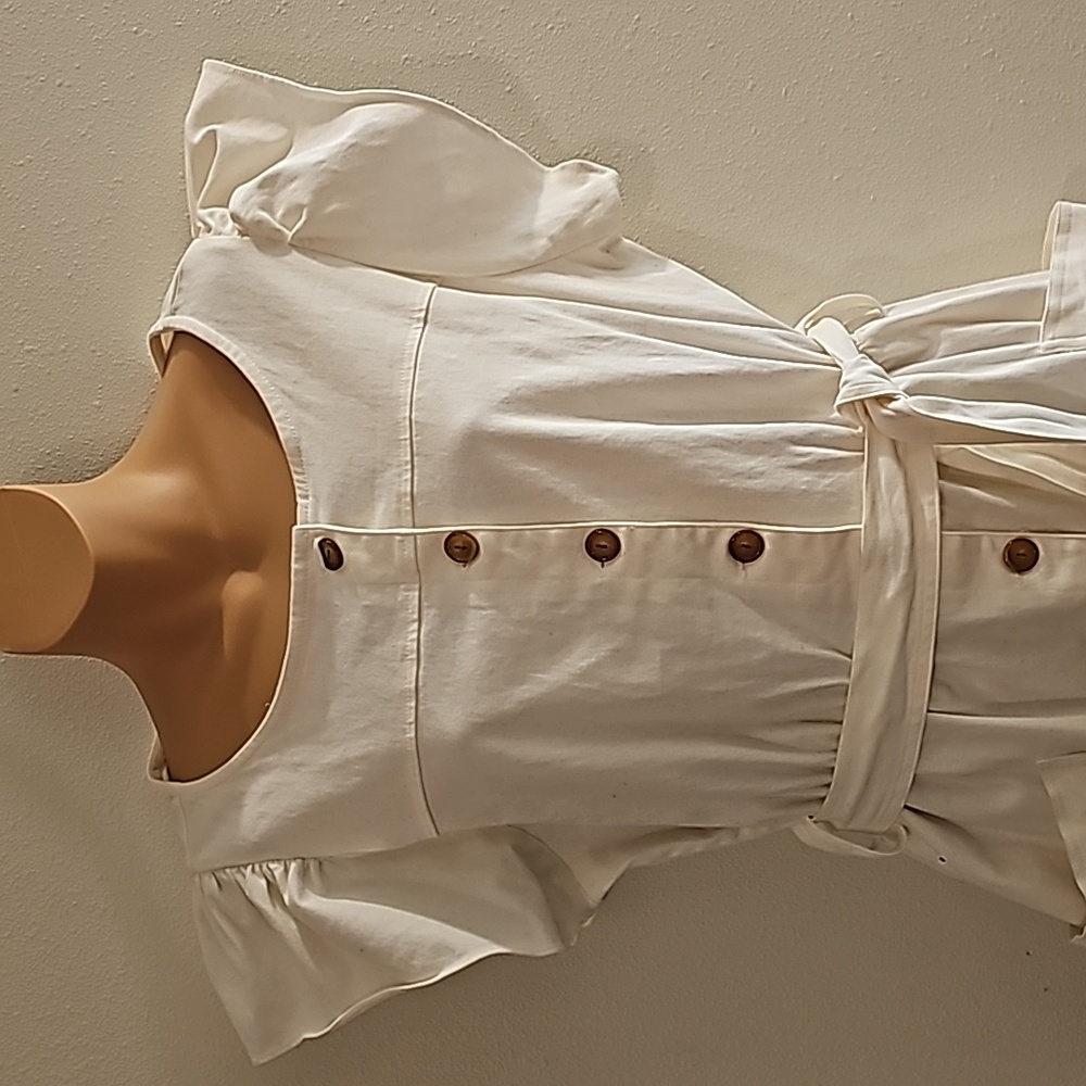"So" creme-colored dress size XXL - Picture 2 of 10